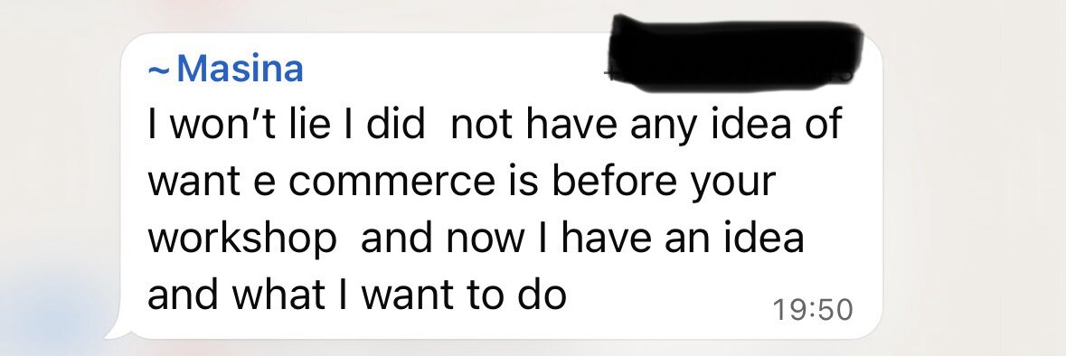 Workshop attendee review 5