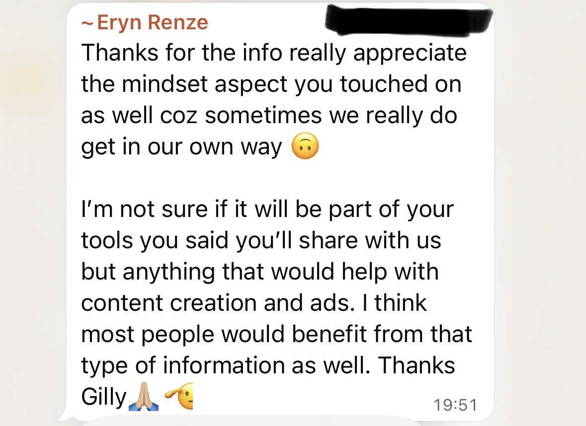 Workshop attendee review 7